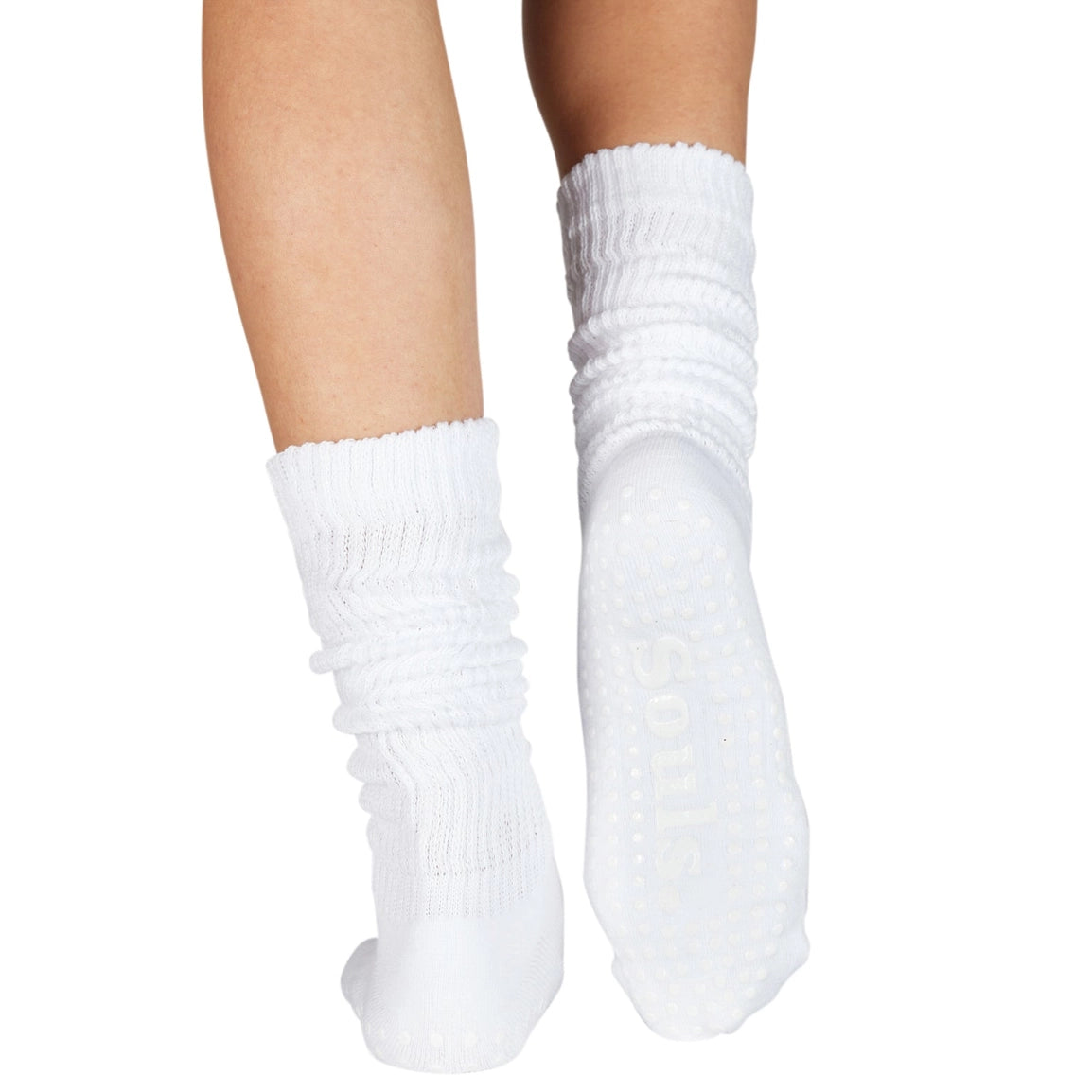 White Cloud Grip Socks