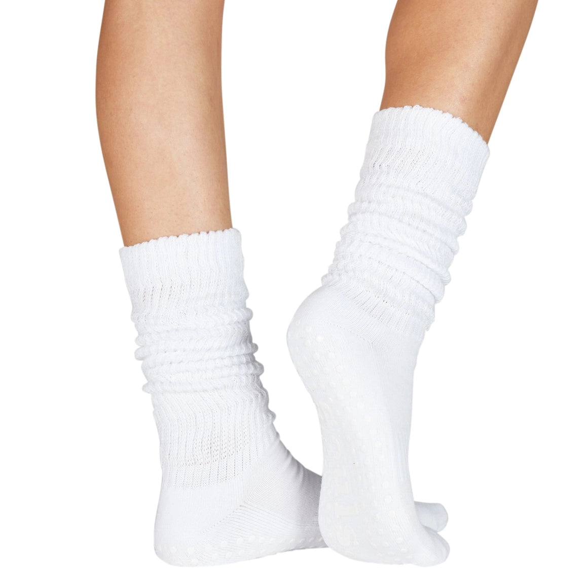 White Cloud Grip Socks